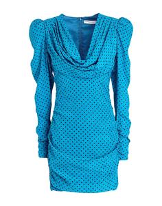 Мини-платье Alessandra Rich, глубокий бирюзовый