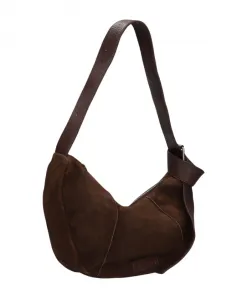 Сумка через плечо Platamini из промасленной замши Shabbies, коричневый