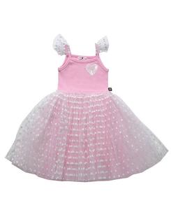 Платье-пачка Heart для девочек - Малыш, Малыш, Большой Малыш Petite Hailey, розовый