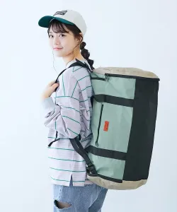 Вместительная спортивная сумка-рюкзак (50 л) с тремя отделениями для родителей и детей, 2025AW Devirock, цвет 005-Multi-Cream Green