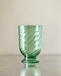 Стакан Zara Home Wavy Acrylic Stem, зеленый