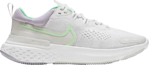 Кроссовки Nike Wmns React Miler 2 'Platinum Tint Green Glow', серый