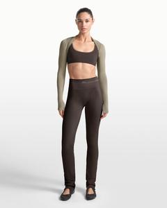Леггинсы Nike x SKIMS Ribbed Seamless Women's 34" Straight, коричневый