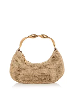 Сумка Nixi из рафии с витой ручкой Simkhai, бежевый