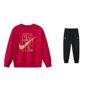 Детская повседневная спортивная одежда Nike, красный