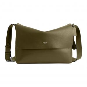 COACH Сумка через плечо из зерненой кожи, большая мужская сумка maple brown