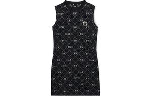 Женское черное платье без рукавов MLB