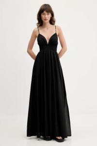 Хлопковое платье Hugo, черный