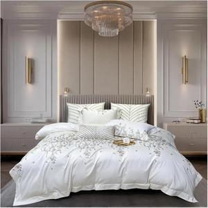 ZOCWJK Комплект постельного белья с европейской вышивкой из хлопка 1000TC