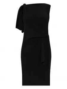 Трикотажное платье мини без рукавов Moschino, черный