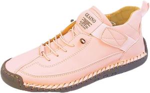 Женские сапоги, однотонные, повседневные, вестерн, на шнуровке, противоскользящие, удобные, универсальные, износостойкие TENVEBLE NATURALLY, Pink