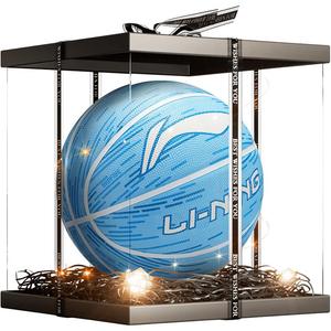 LINING Радужная коллекция резиновый баскетбольный мяч blue green размер 7 размер 5 мяч для тренировок соревнований unisex китай