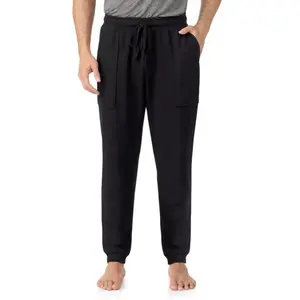 Пижамные брюки с резинкой внизу для больших и высоких Cuddl Duds, черный