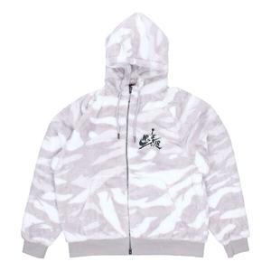 Куртка Air Jordan Wings Full-length zipper Cardigan hooded Loose Sports Jacket Large Gray, серый