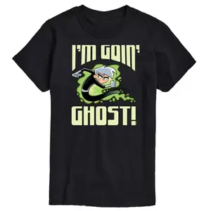 Мужская футболка с принтом «Danny Phantom I'm Goin' Ghost» Nickelodeon, черный