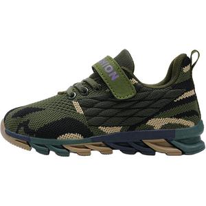 Противоскользящие и дышащие детские кроссовки для бега SHIBU, зеленый