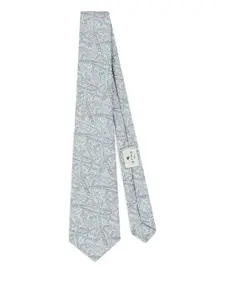 Жаккардовый галстук с узором пейсли Etro, нейтральный