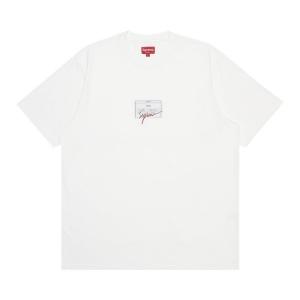 Футболка Supreme Signature Label Short-Sleeve Top 'White', белый
