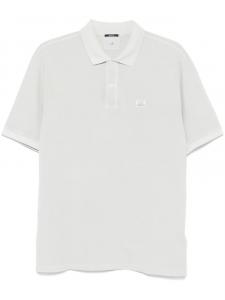 Рубашка поло с вышитым логотипом компании CP C.P. Company, зеленый