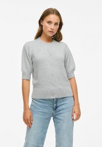Кардиган VILA VIELLIE KURZARM, Light Grey Melange/Light Grey