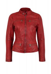 Кожаная куртка Yvonne на практичной молнии 7eleven, красный