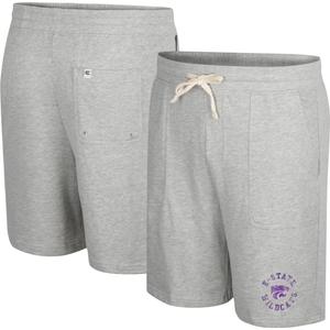 Мужские махровые шорты Heather Grey Kansas State Wildcats Love To Hear This Colosseum