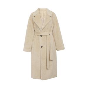 Пальто двубортное Deep Breath с поясом, розовый