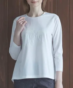 Пуловер с пайетками и нерегулярным краем Studio Picone, цвет White(090)