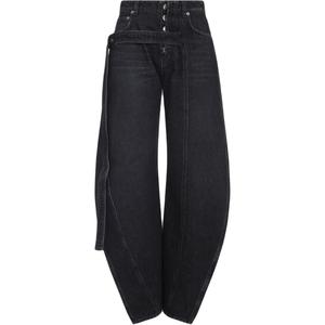 Брюки с ремешками Jean Paul Gaultier, vintage черный