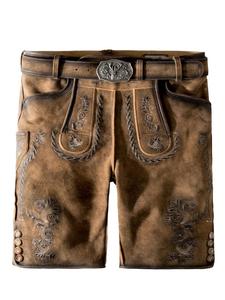 Stockerpoint Кожаные брюки "Thomas2" с эффектом потертости под орех