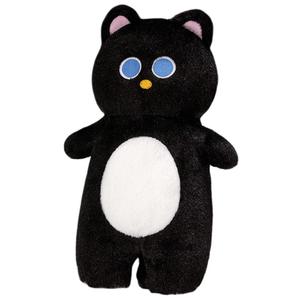 Мягкая игрушка милый котенок плюшевая кукла высота 70см длина 70см Mise, черный