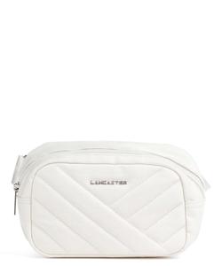 Поясная сумка из парусины и матлассе Lancaster, белый