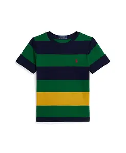Футболка из хлопкового джерси в полоску для малышей и мальчиков Polo Ralph Lauren, мультиколор