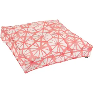 Подушка Kami с геометрическим узором H.O.C.K., Coral + gemustert