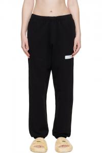 Хлопковые спортивные штаны без начеса Mm6 Maison Margiela, черный