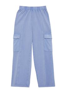 Широкие брюки s.Oliver, синий деним