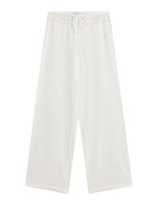 Широкие брюки Bershka, экрю