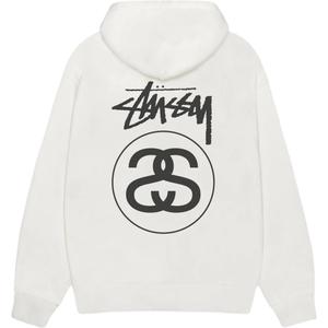 Свитшот с капюшоном Stock Link Pigment Dyed Unisex Stussy, Natural