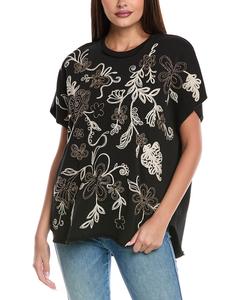 Джонни Уос Французский Терри Пончо Johnny Was, черный