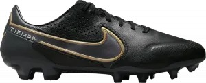 Бутсы Nike Tiempo Legend 9 Pro FG 'Black Metallic Gold', черный