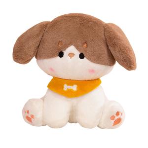 Милые очаровательные плюшевые куклы собачки в шарфе, высота 22см/32см/42см MLING, оранжевый