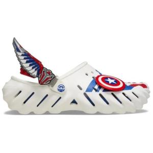 Кроксы Echo Clog Marvel Капитан Америка Сэм Уилсон, белые