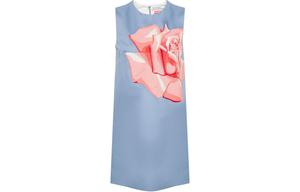 Платье без рукавов женское василькового цвета Kenzo