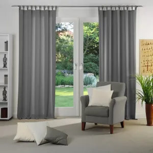 Штора Dim out с петлями, 1 шт., по размеру Wirth, серый