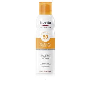 Солнцезащитный крем sun sensitive protect spray transparent dry touch spf50 Eucerin, объем 200 мл