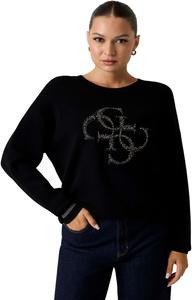 Женский свитер Guess Eco с длинным рукавом и логотипом Sylvie, Jet Black