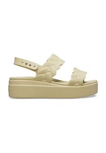Сандалии BROOKLYN WOVEN LOW WEDGE Crocs, цвет Chai