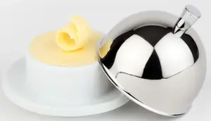 Масленка APS, (1 шт.), 60 мл 9х7х9 см, белый