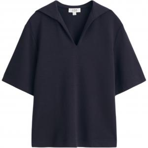 Футболка с рукавом дроп-шоулдер женская COS, синий