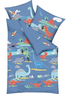 Детское постельное белье из перкаля синего цвета kaeppel, 135x200 см (80x80 см)